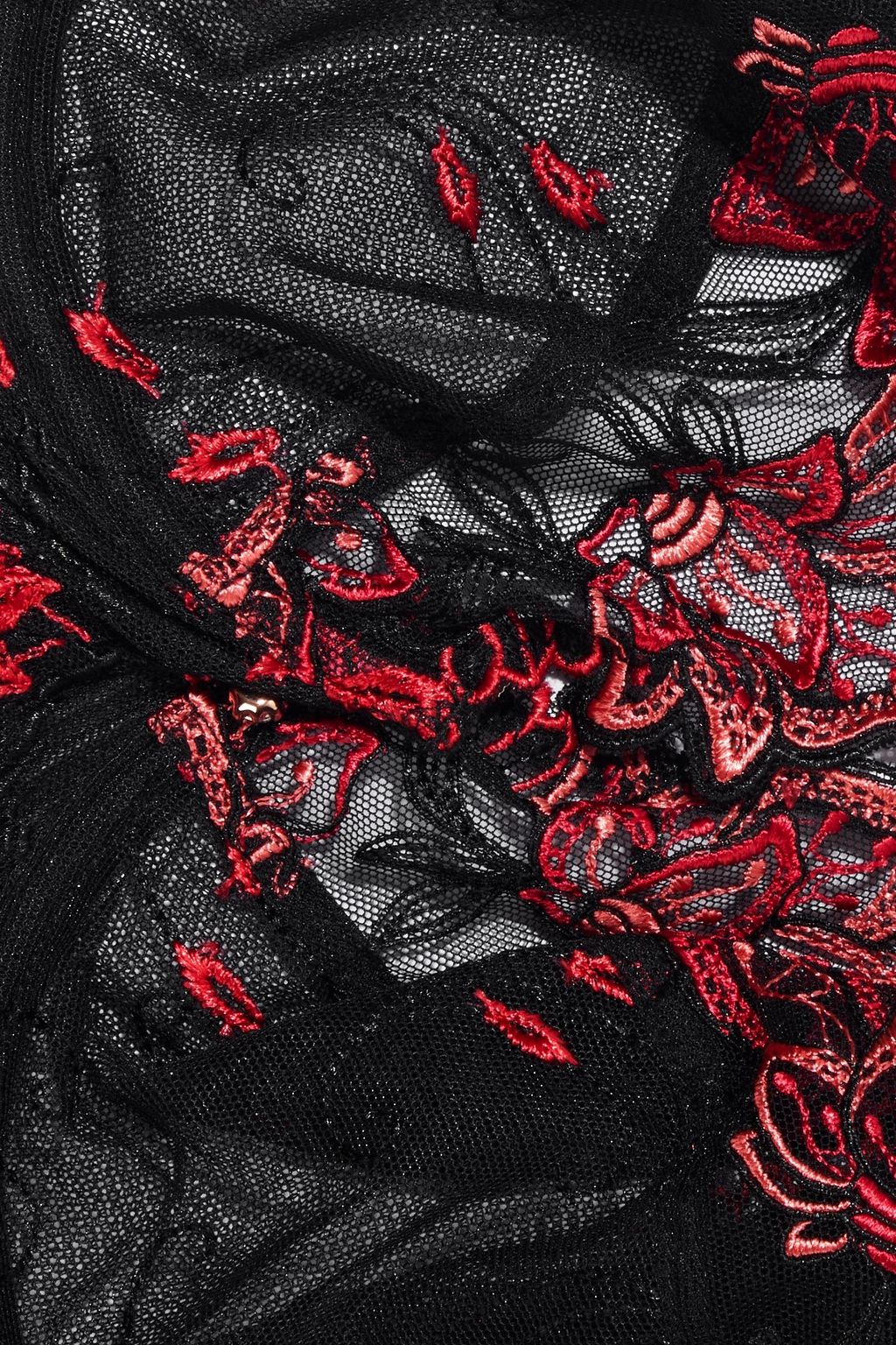 LISE CHARMEL Ecrin Désir embroidered stretch-tulle underwired contour bra