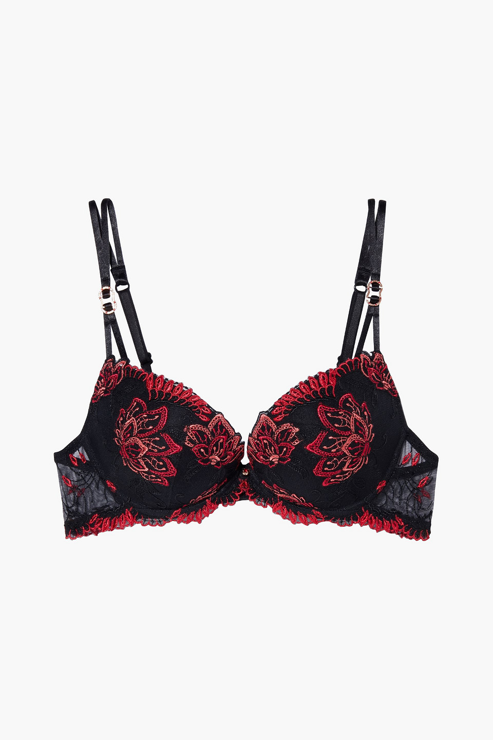 Lise Charmel Embroidered Stretchtulle Underwired Bra In