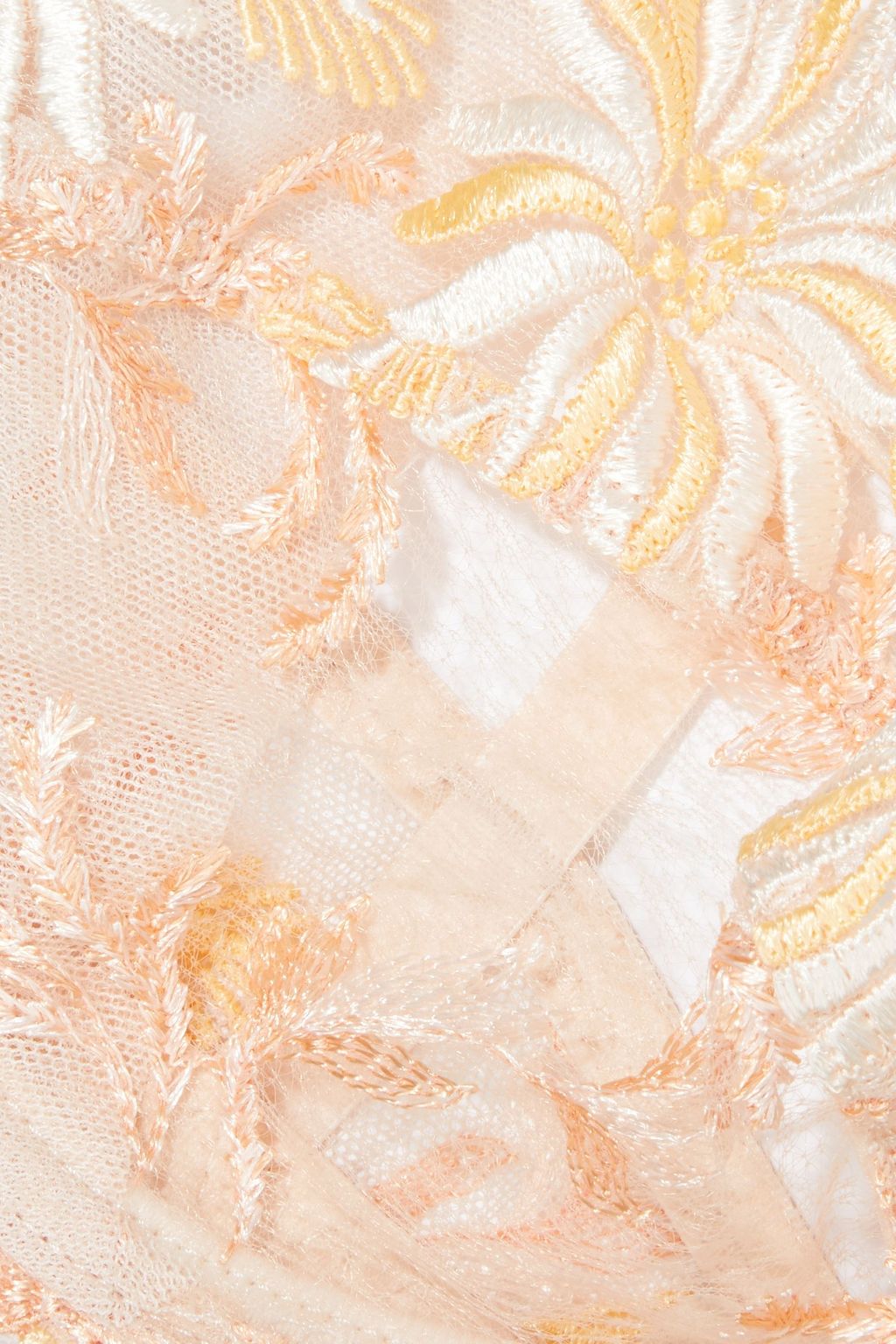 LISE CHARMEL Fleur Aphrodite embroidered tulle underwired balconette bra