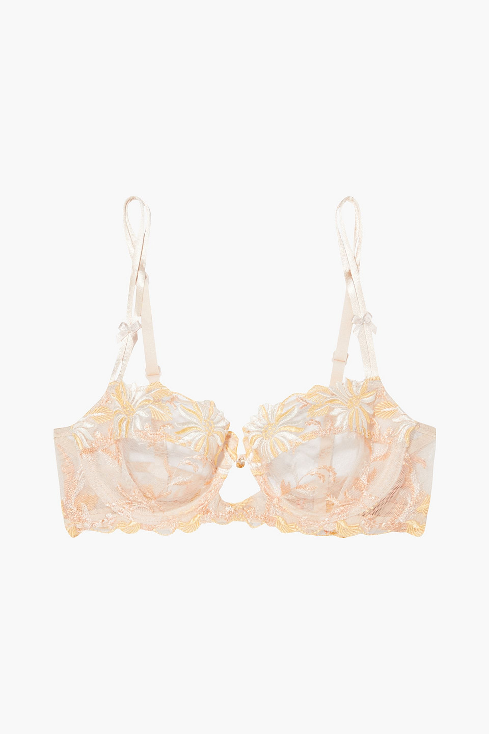 Lise Charmel Fleur Aphrodite embroidered tulle underwired balconette bra