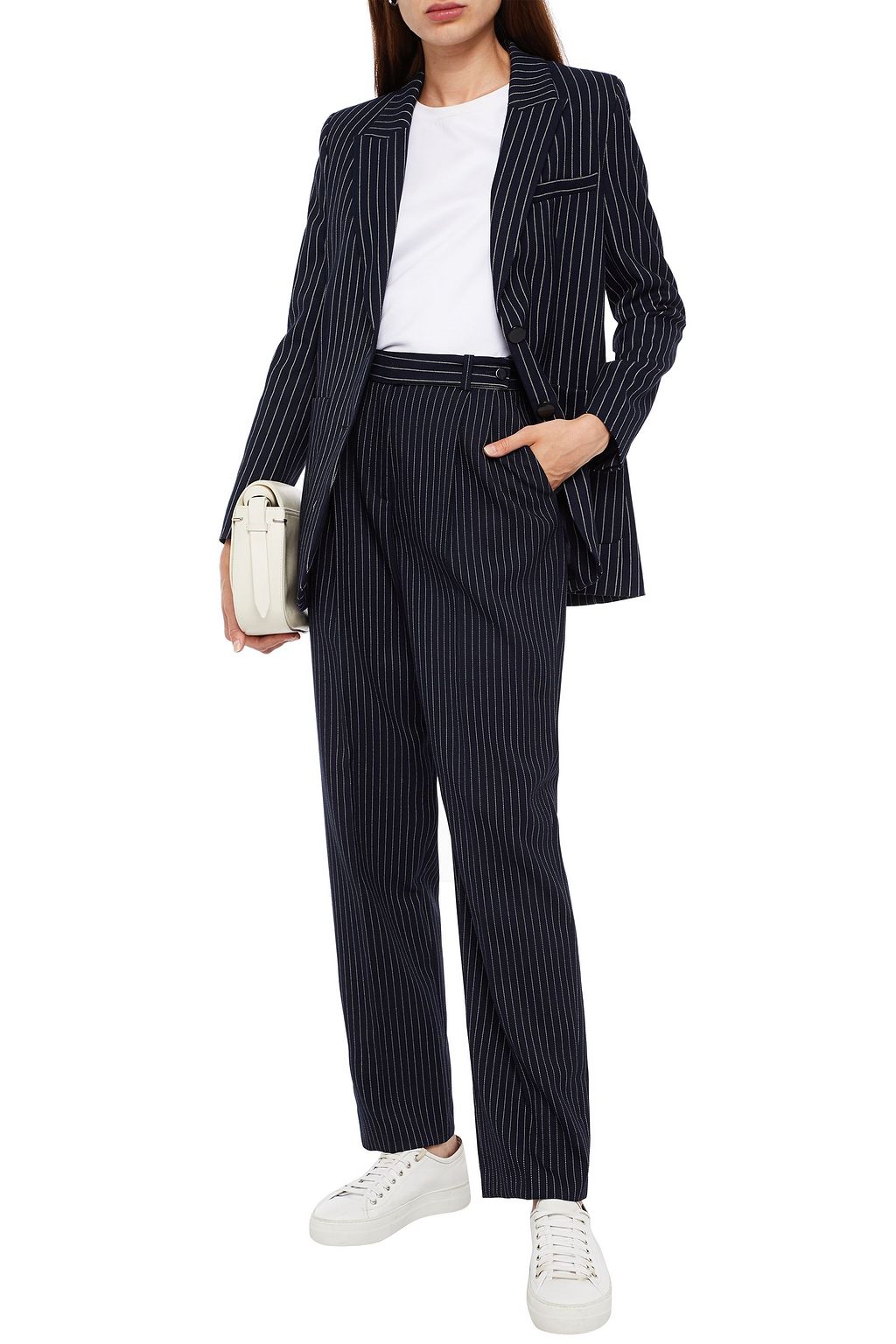 CLAUDIE PIERLOT Striped canvas blazer