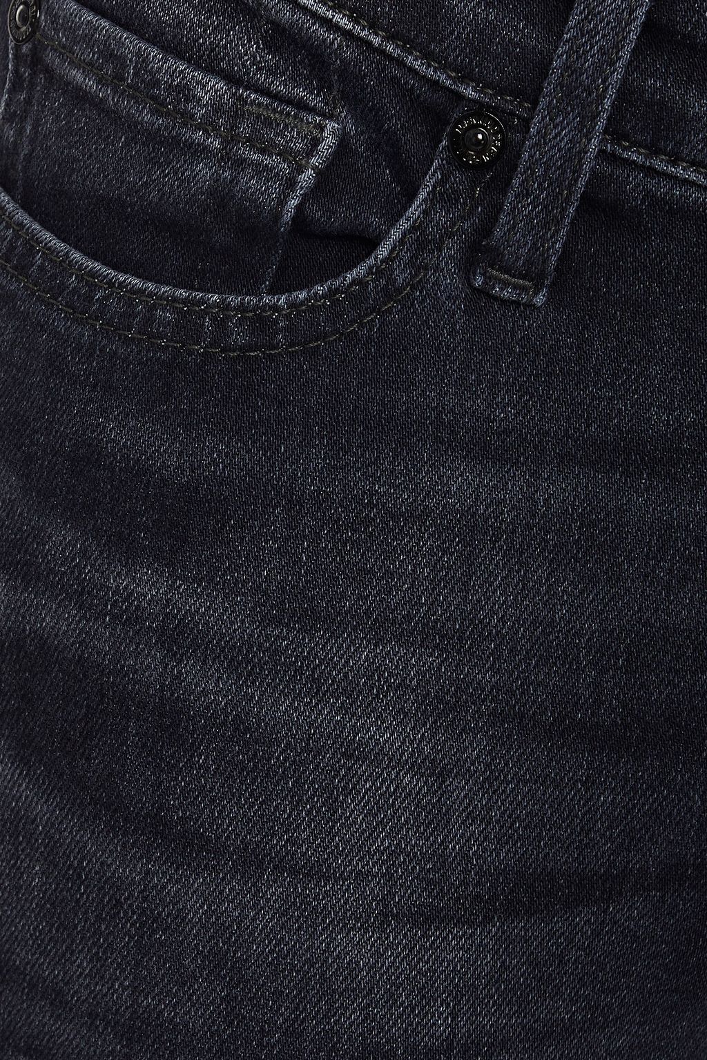 7 FOR ALL MANKIND Faded mid-rise skinny jeans