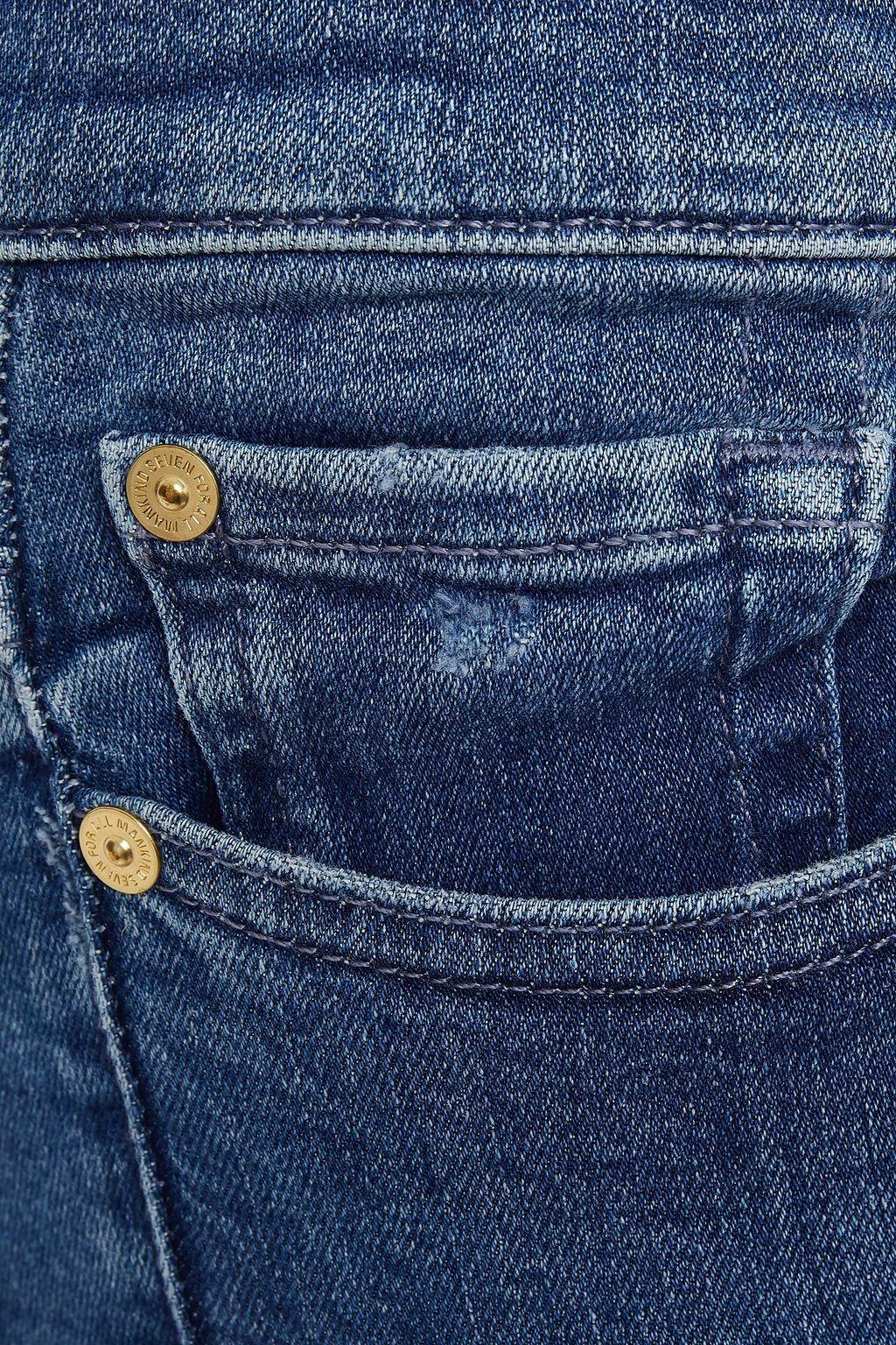 7 FOR ALL MANKIND Mid-rise straight-leg jeans
