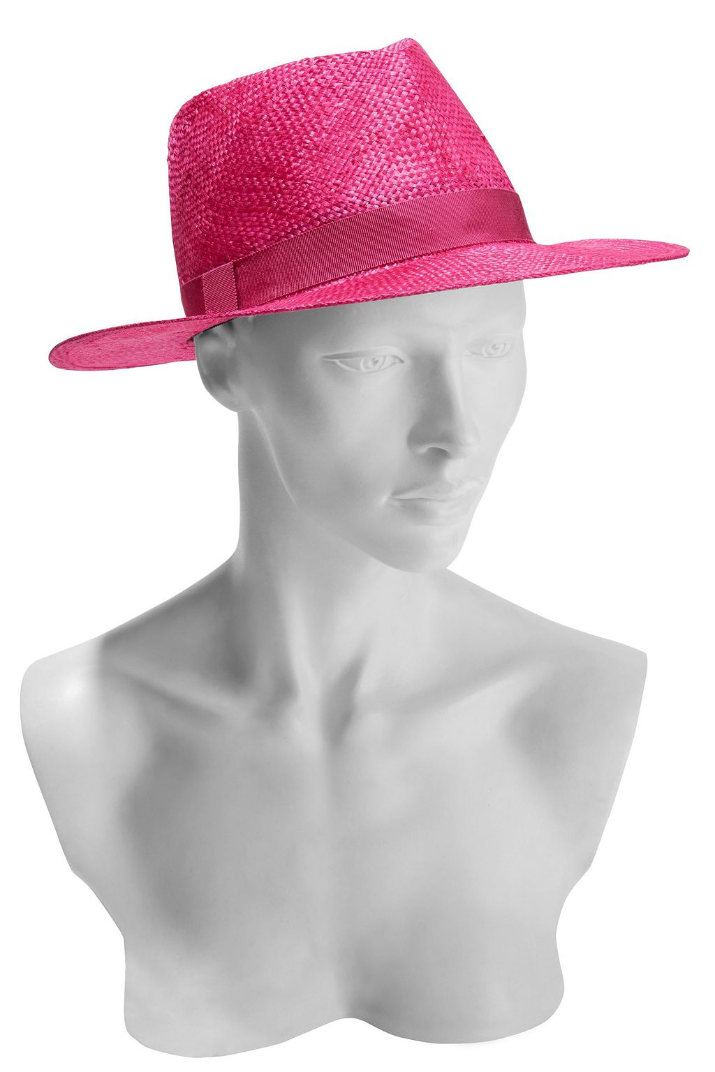 EUGENIA KIM Blaine Fedora aus geflochtener Sisalfaser mit Ripsbandbesatz