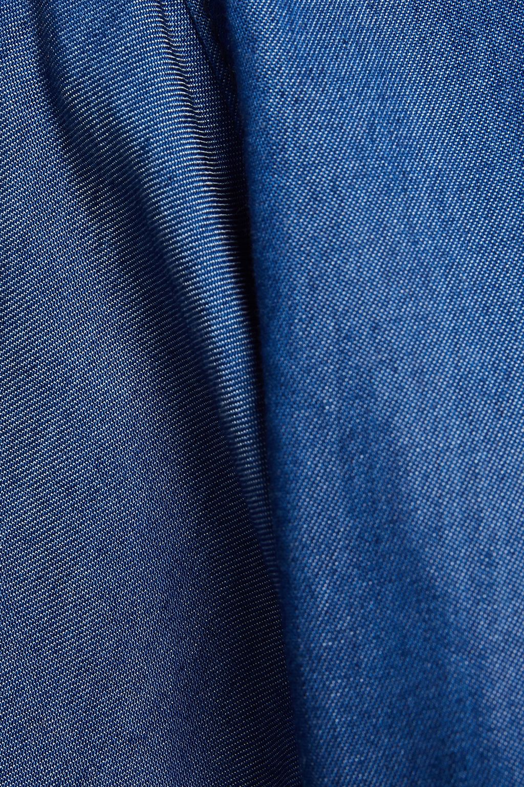 7 FOR ALL MANKIND Tie-front Lyocell-twill shirt