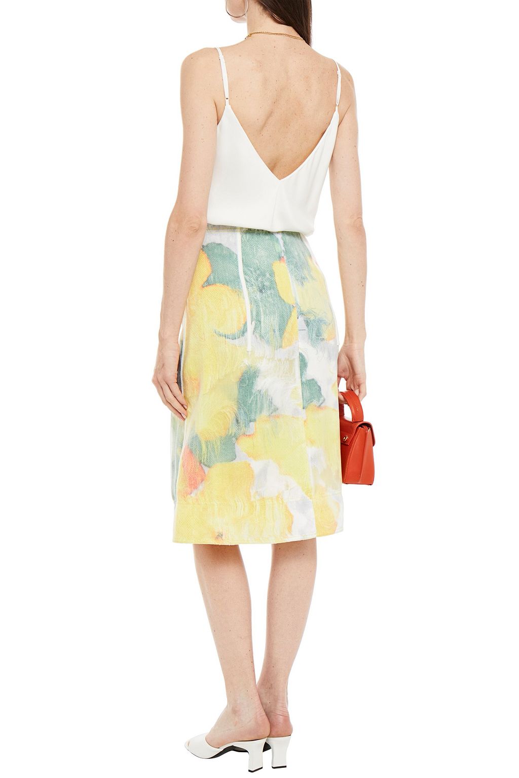3.1 PHILLIP LIM Layered fringed and organza skirt