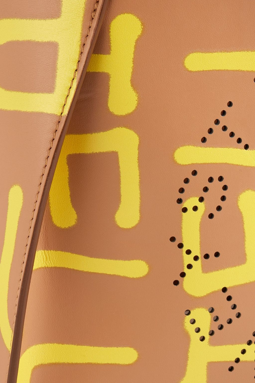 STELLA MCCARTNEY フェイクレザー トートバッグ プリント入り