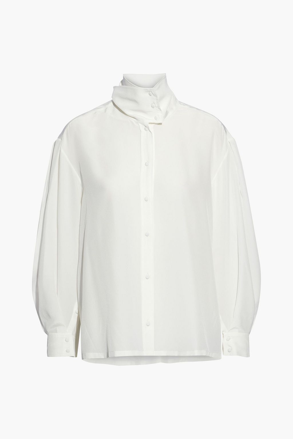 Off-white Malaca silk crepe de chine shirt up to 70% off | THE OUTNET | IRO | OUTNET