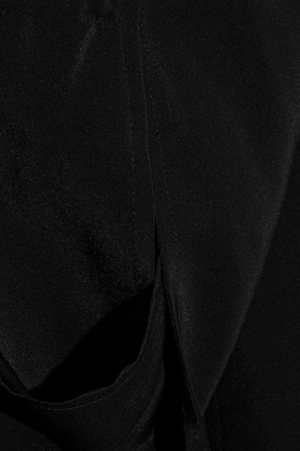 IRO Manly pintucked silk crepe de chine turtleneck top