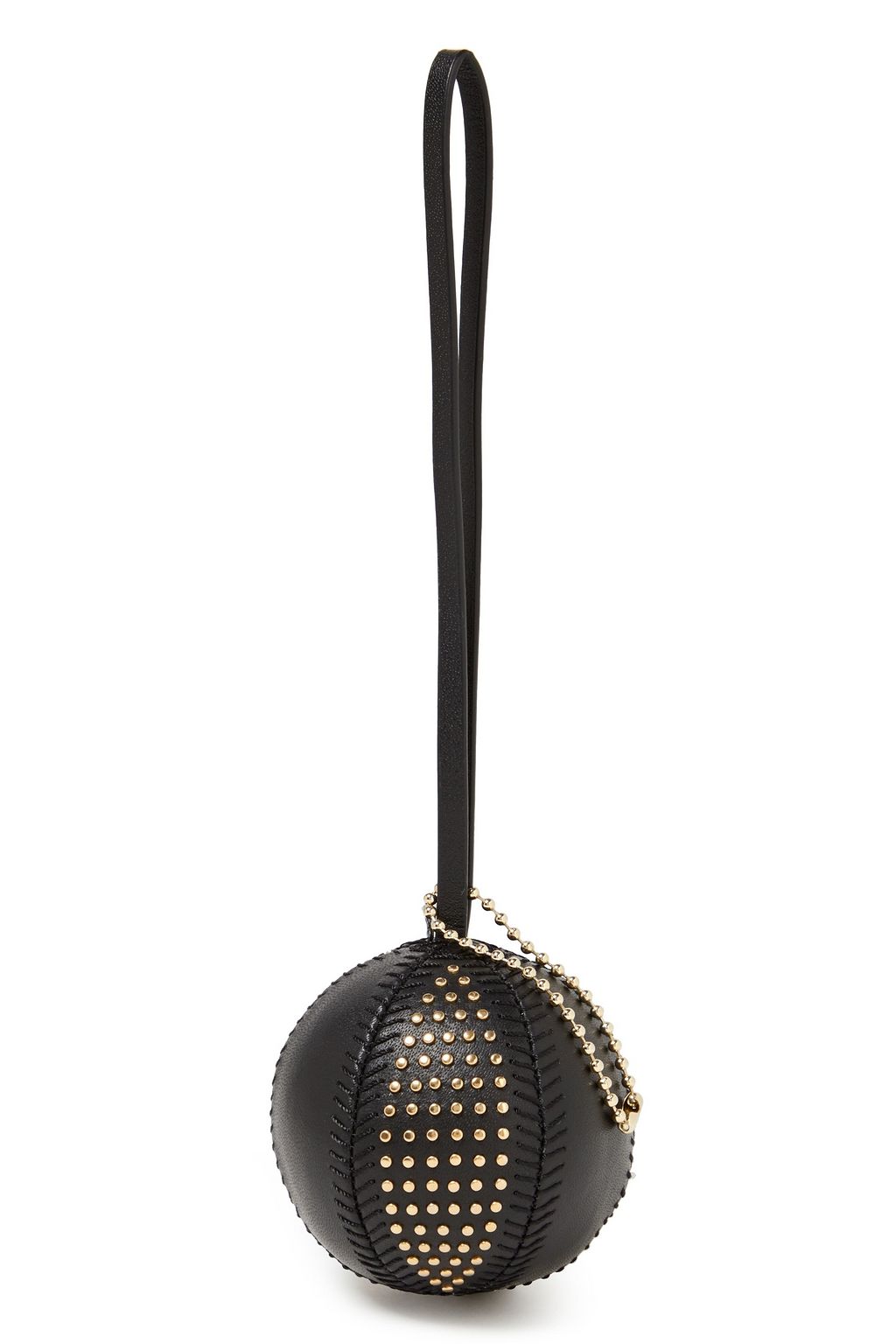 FURLA Studded leather key chain
