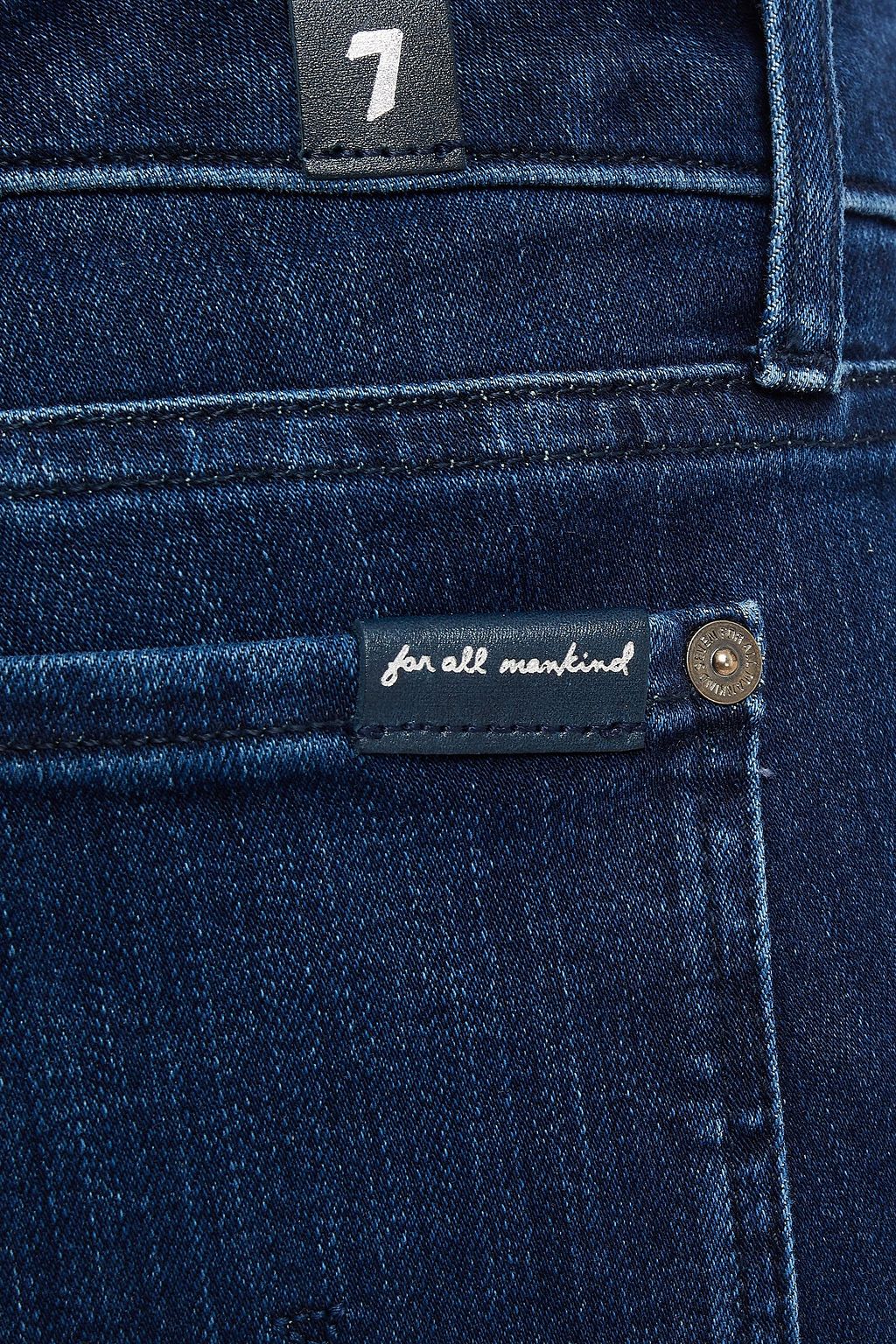7 FOR ALL MANKIND Pyper faded low-rise slim-leg jeans