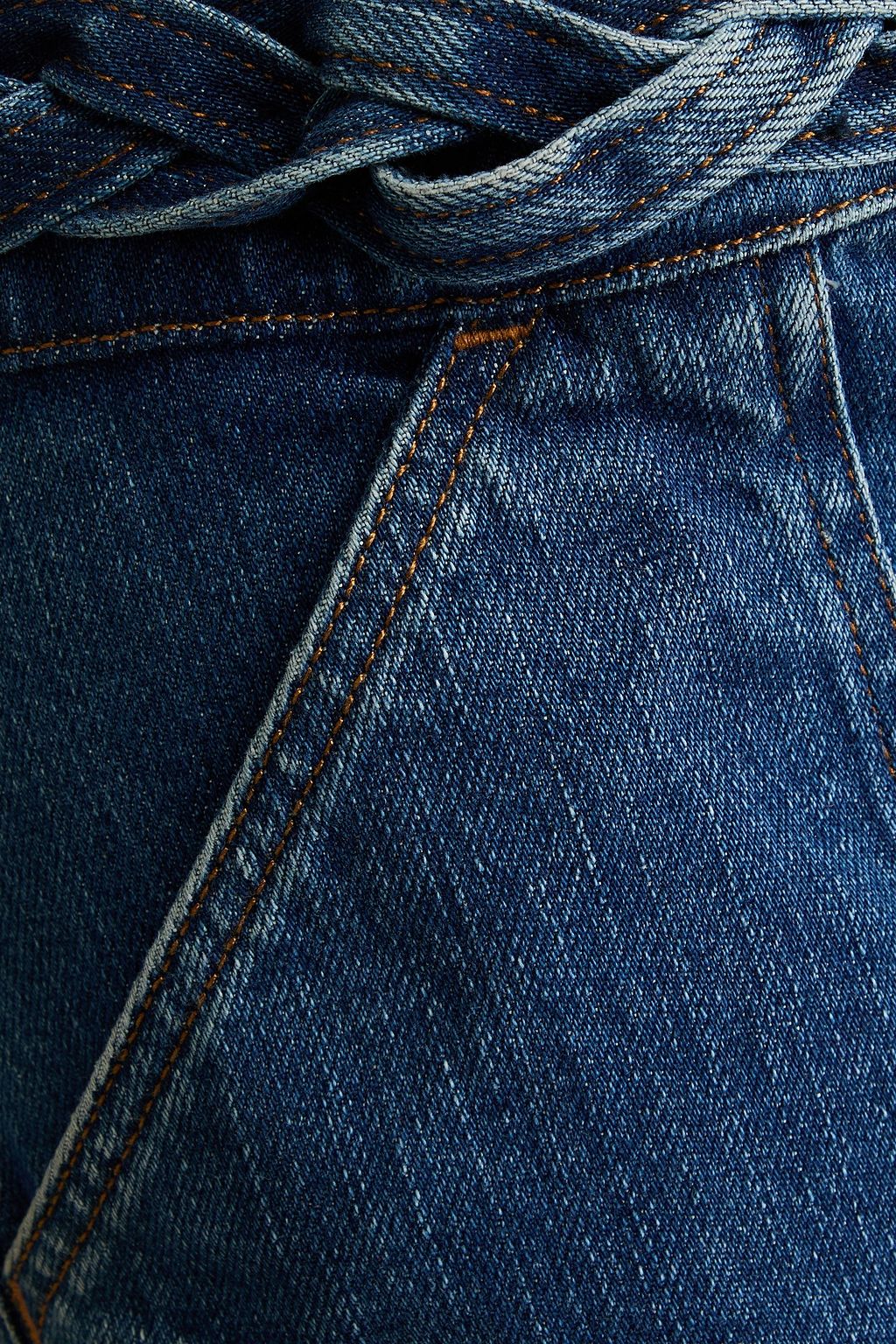 VALENTINO GARAVANI Two-tone denim culottes