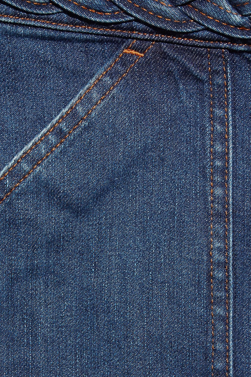 VALENTINO GARAVANI Two-tone denim culottes