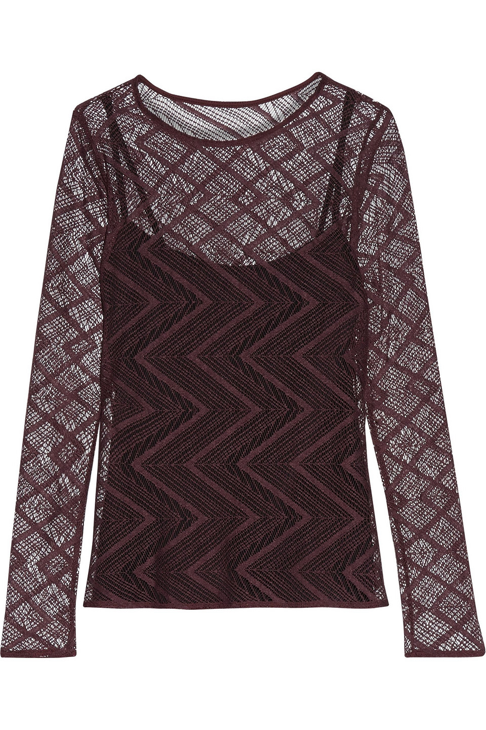 Bailey44 Lace Top In Brown