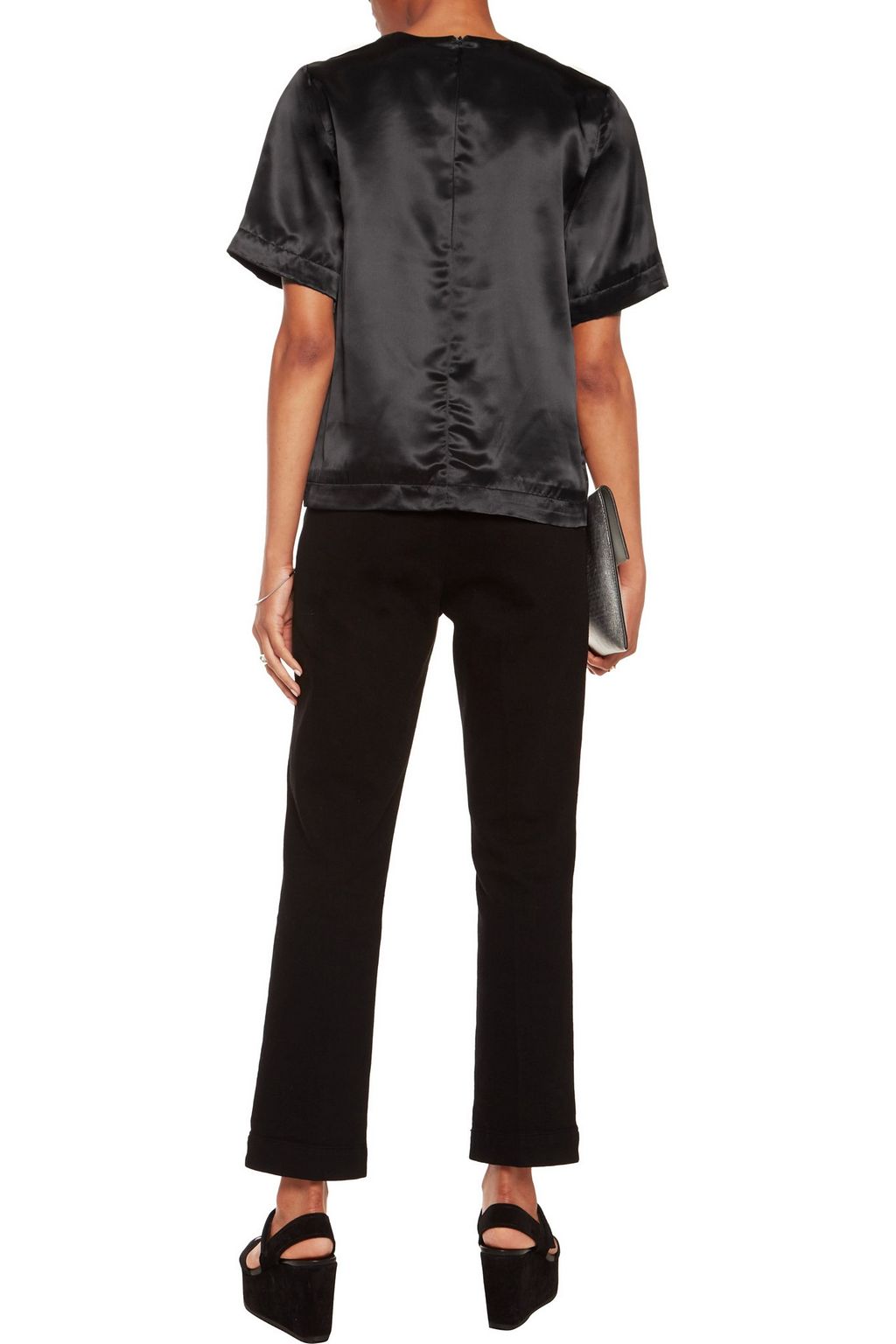 MSGM Printed satin top