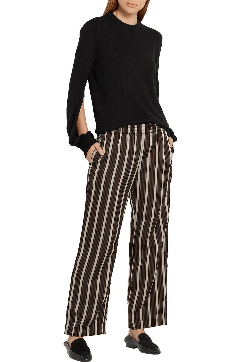MICHAEL KORS COLLECTION Split-cuff cashmere sweater