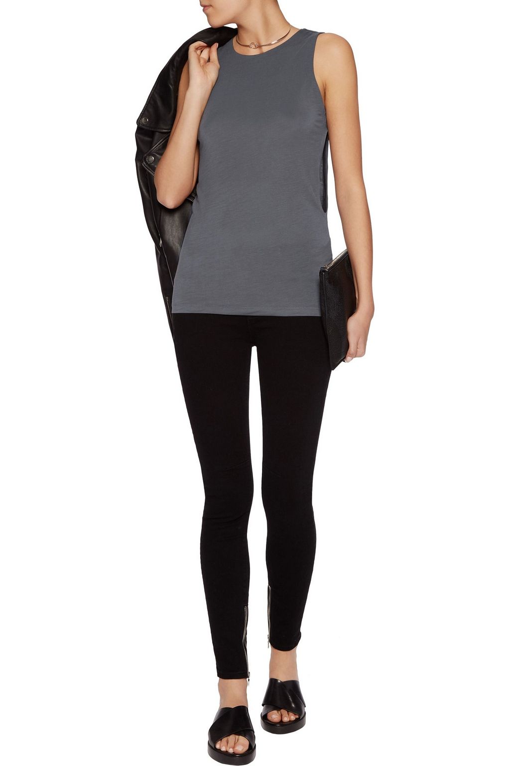 J BRAND Carondelet stretch-jersey tank