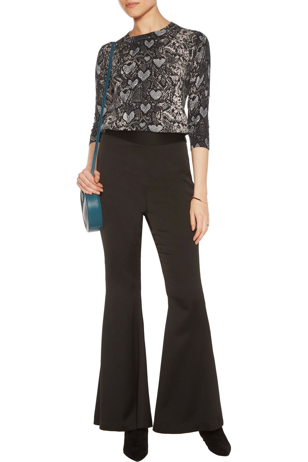 MARKUS LUPFER Snake-print cotton sweater