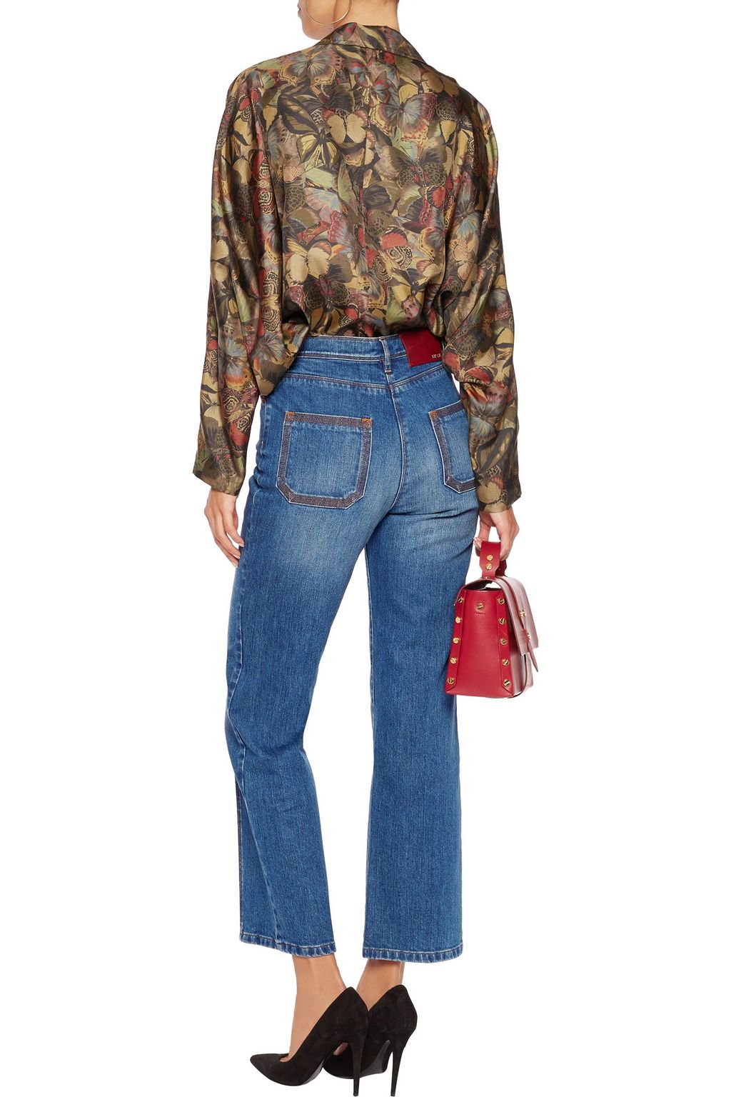 VALENTINO GARAVANI High-rise straight-leg jeans