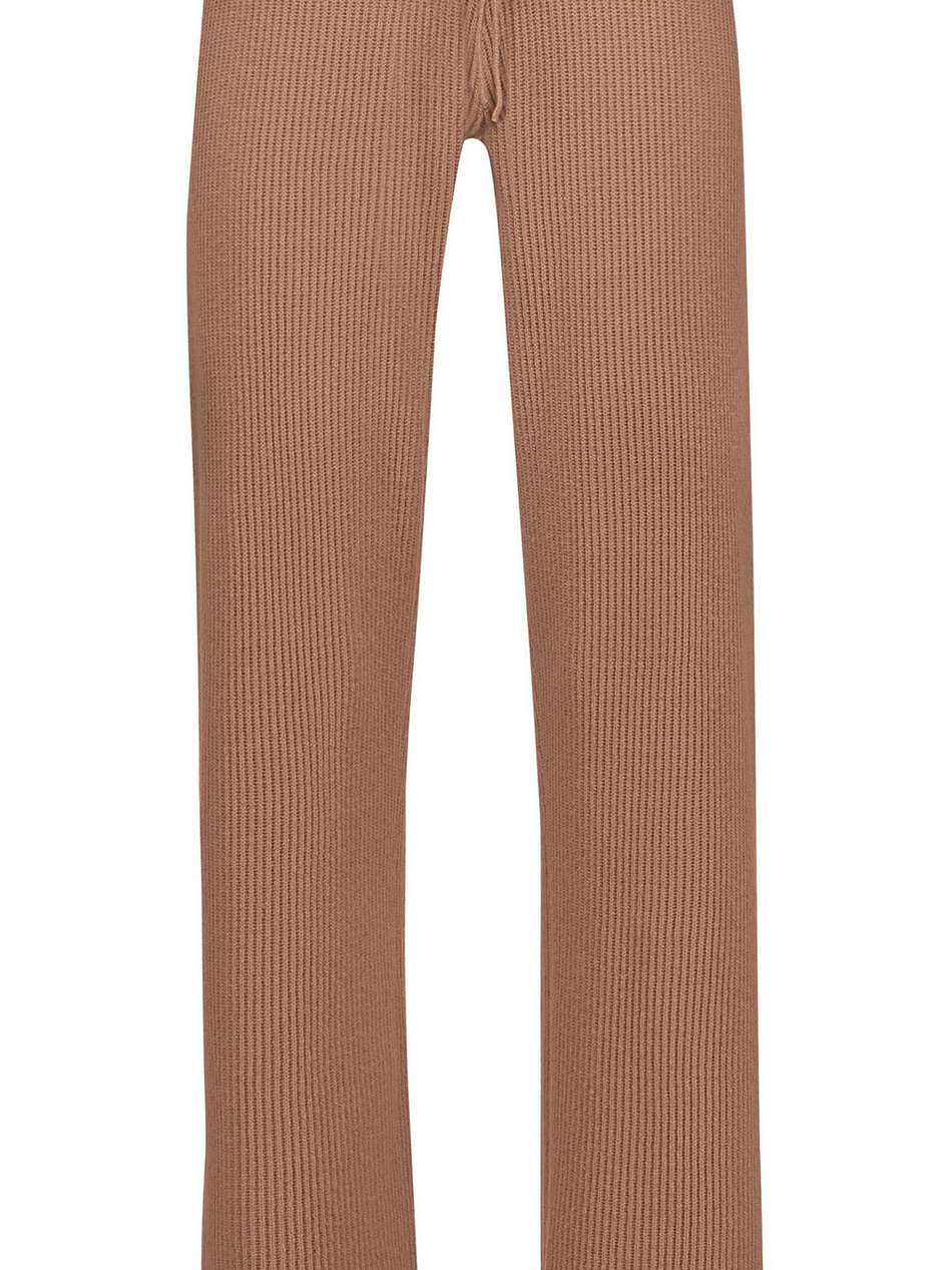 stewart ribbed-knit merino wool and cashmere-blend track pants