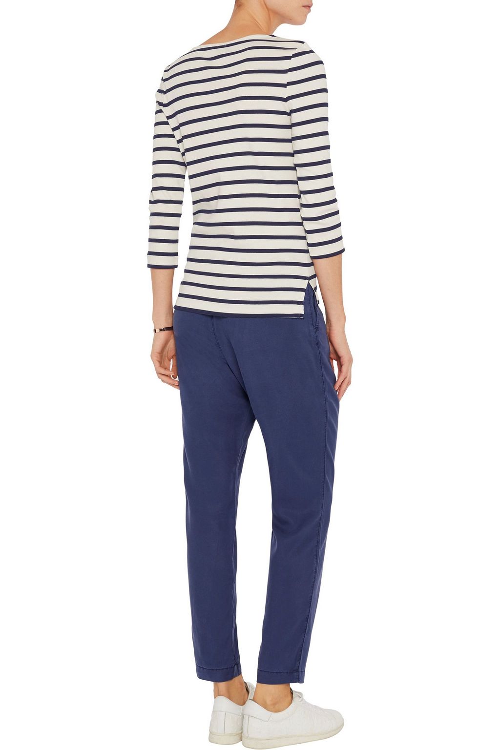 IRIS & INK Madeline Breton striped cotton top