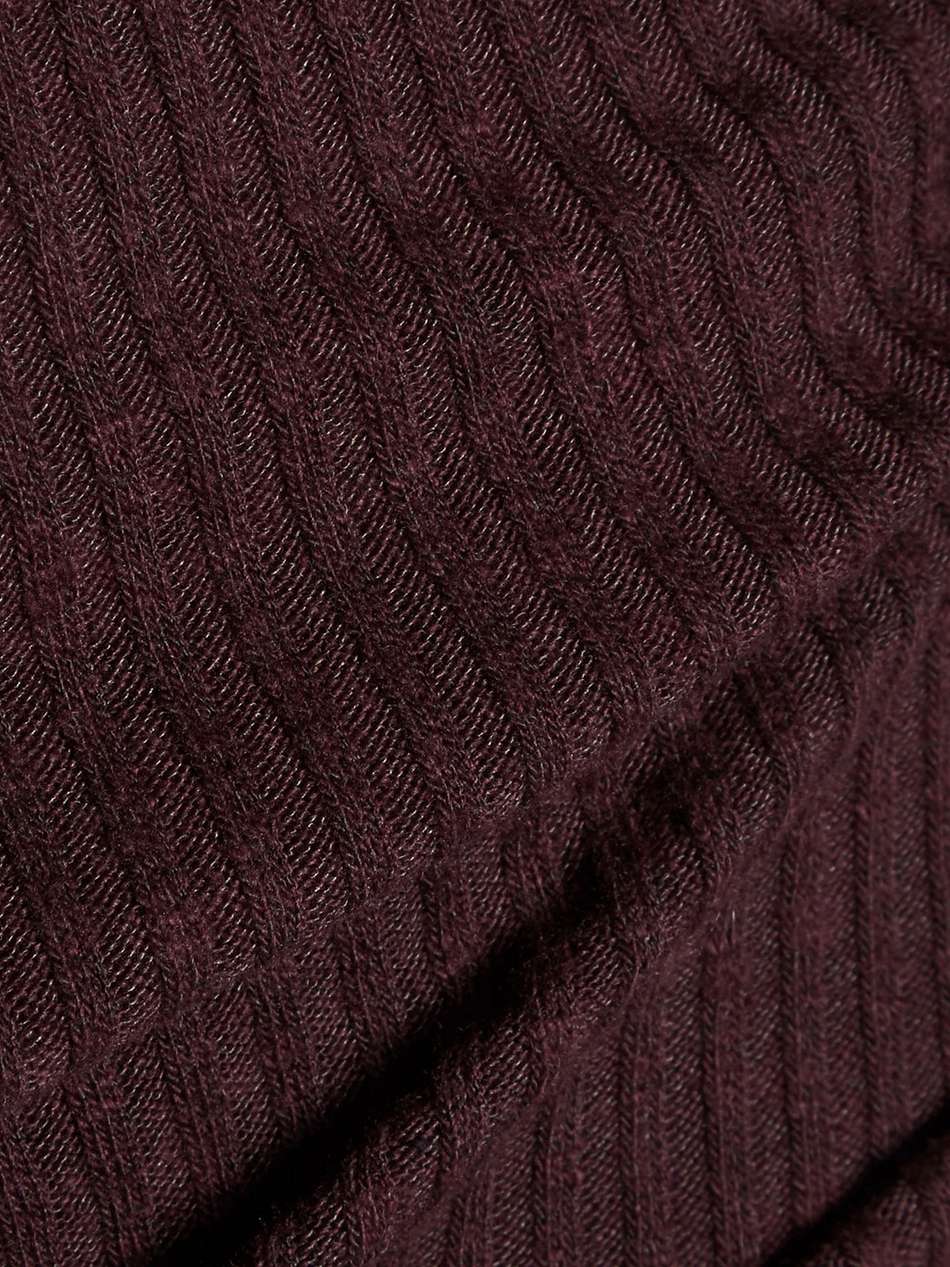 ribbed-knit skirt