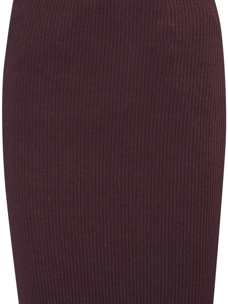 ribbed-knit skirt