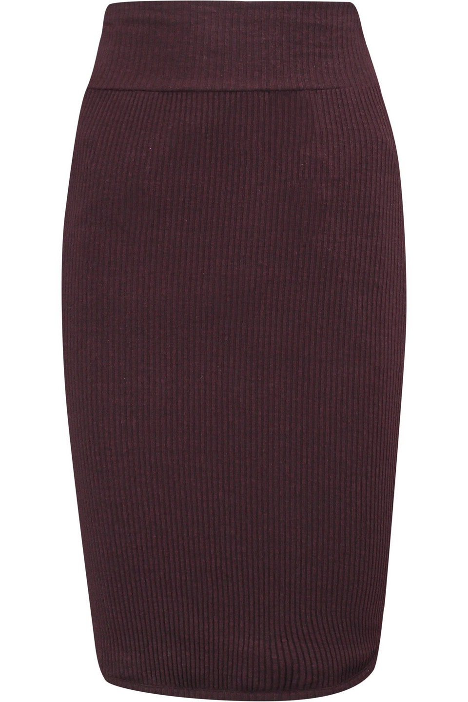 Ribbed-knit skirt