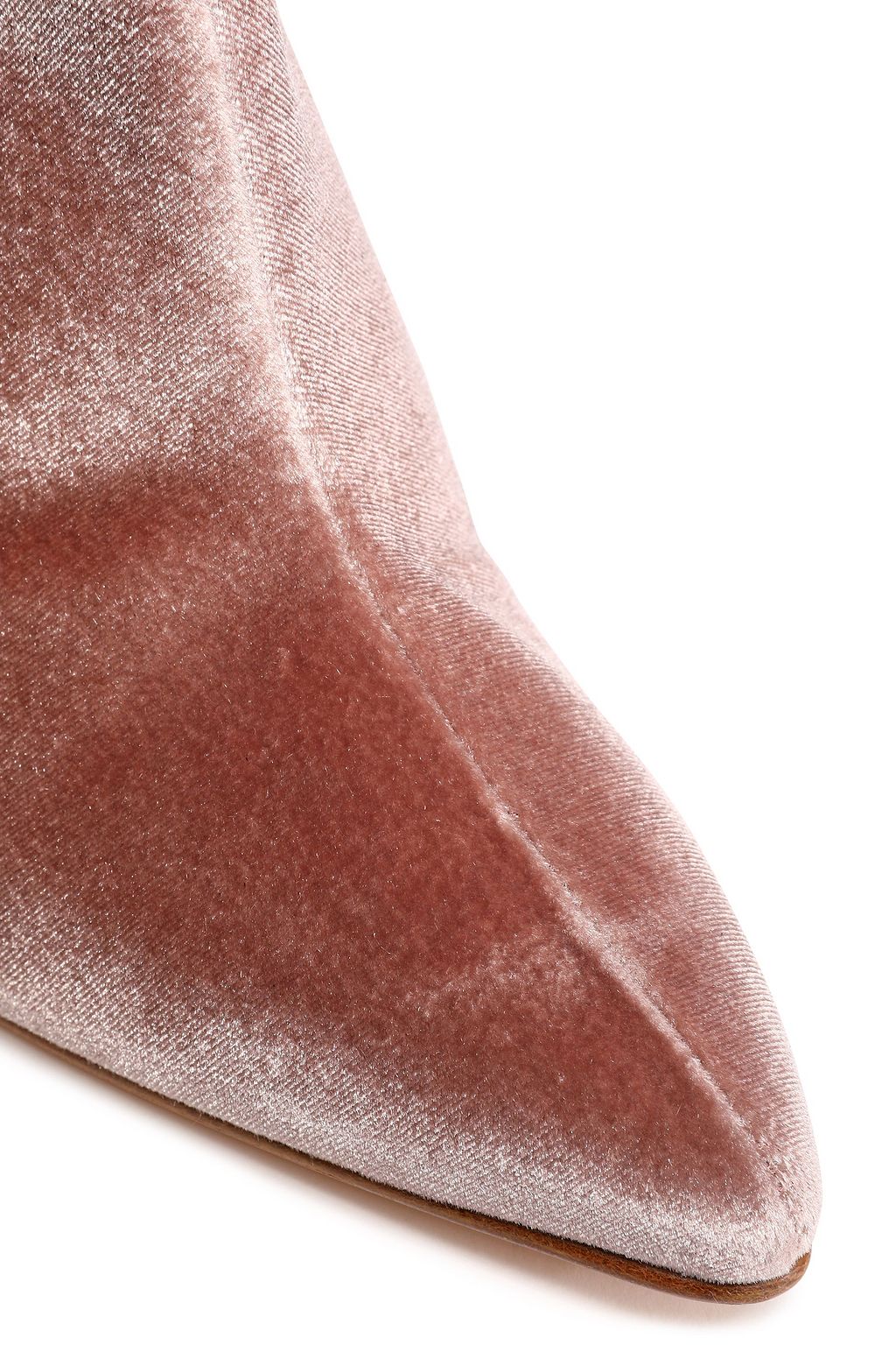 STUART WEITZMAN Bow-detailed velvet ankle boots