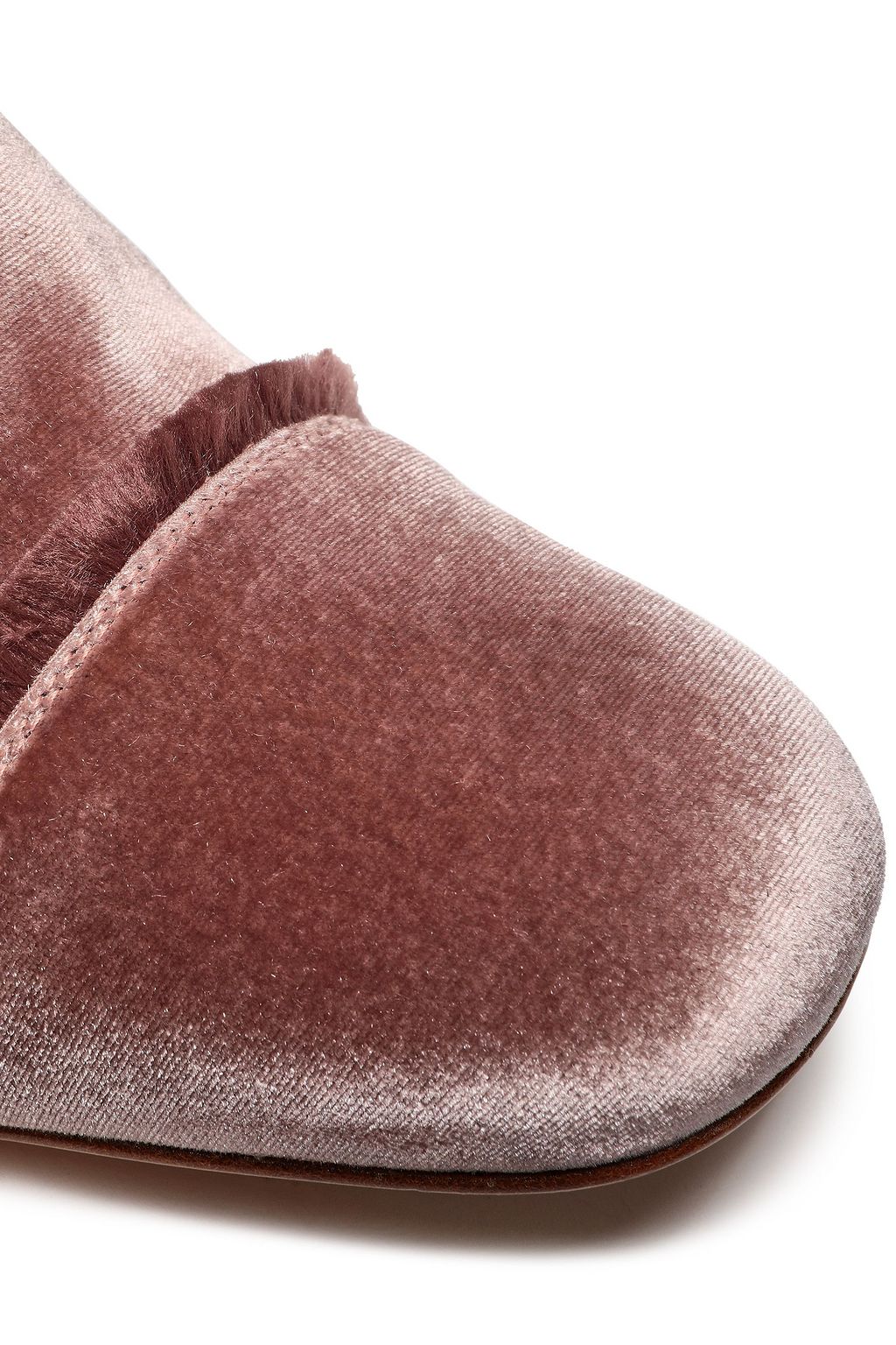 STUART WEITZMAN Frayed velvet ankle boots