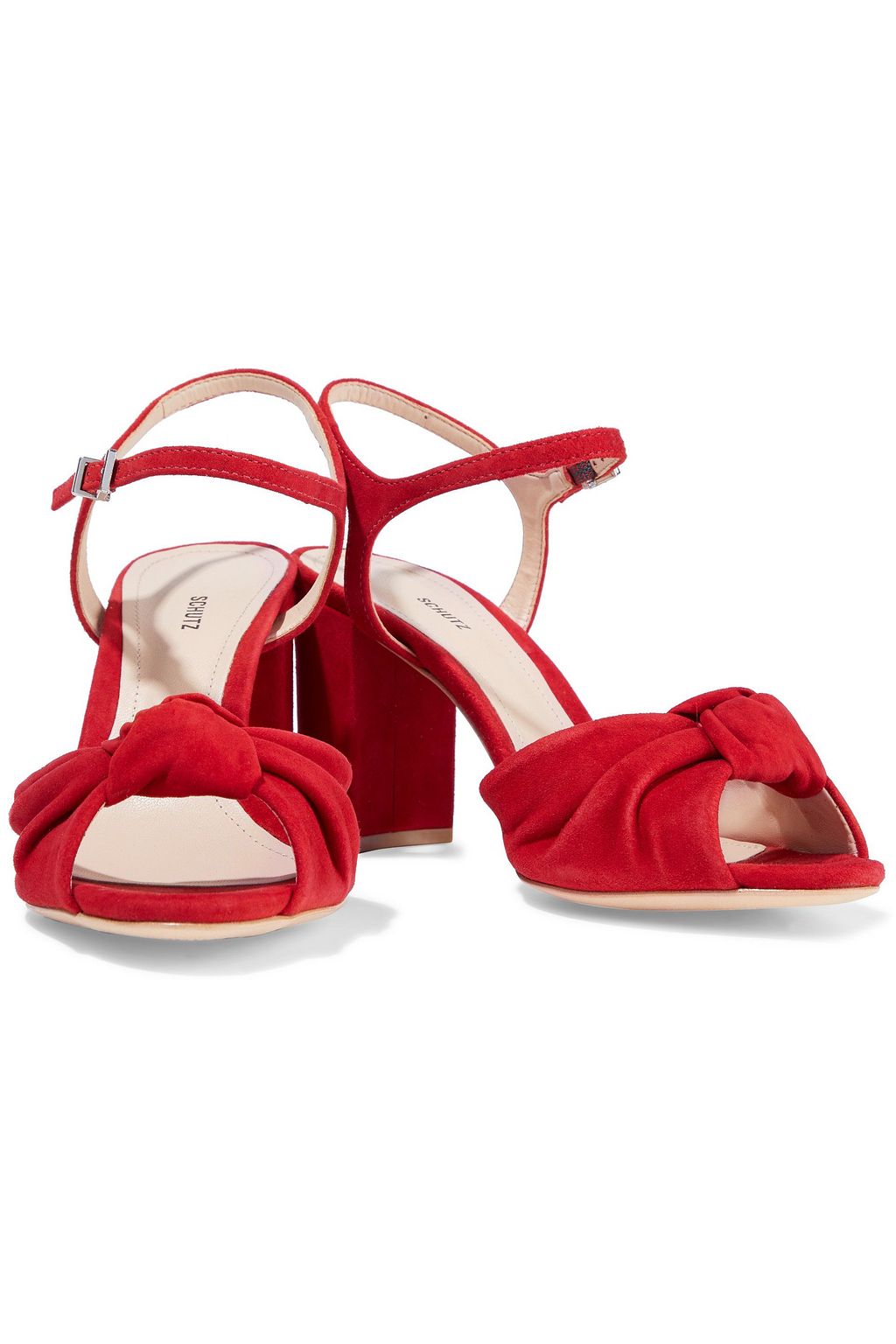 SCHUTZ Lia knotted suede sandals