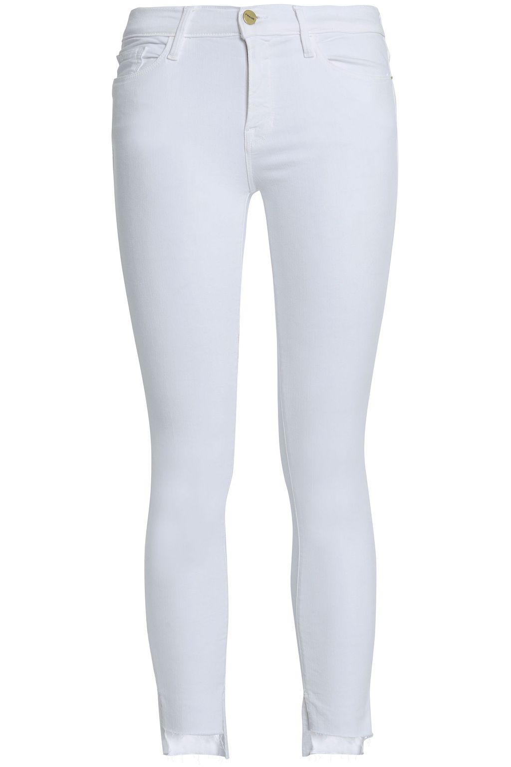 frame white skinny jeans