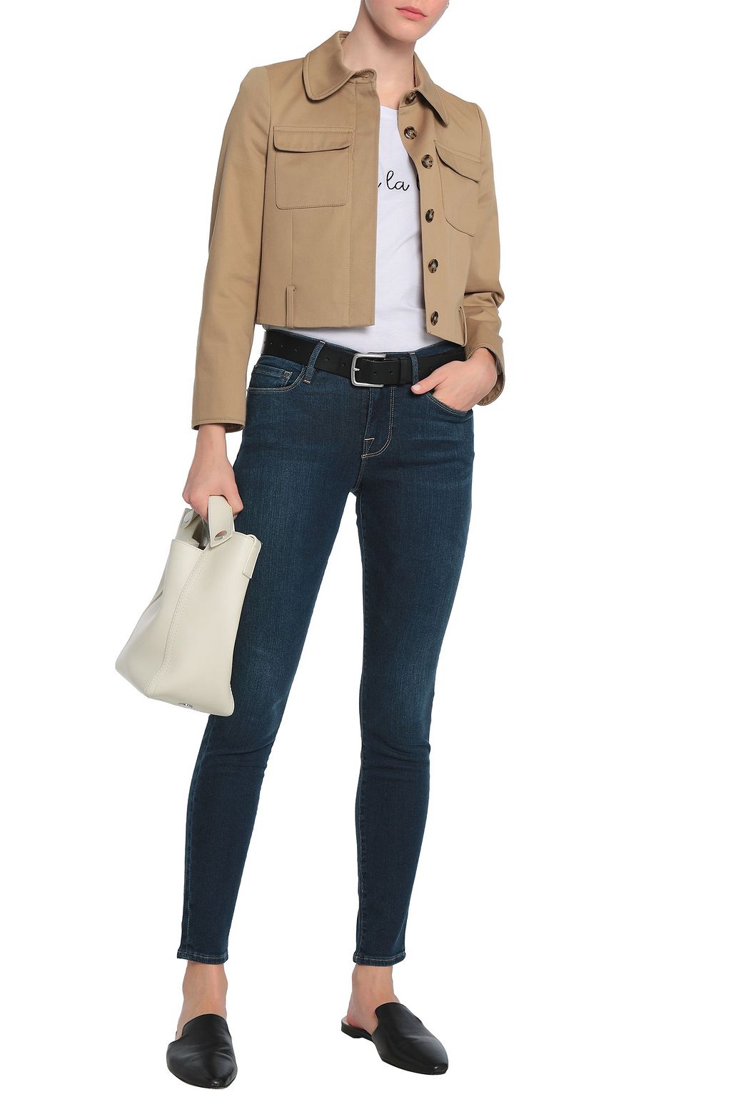 FRAME Mid-rise skinny jeans