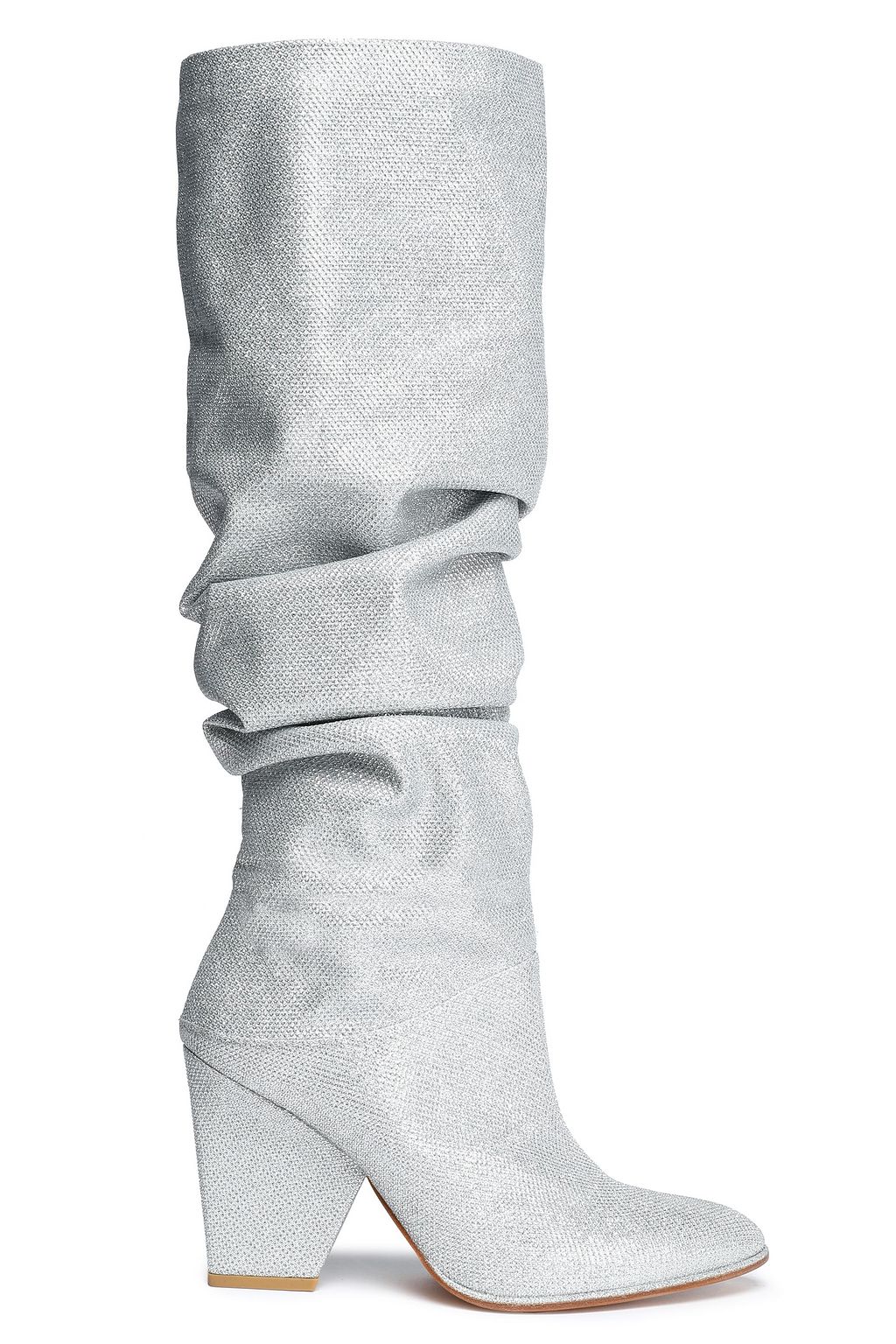 stuart weitzman silver boots