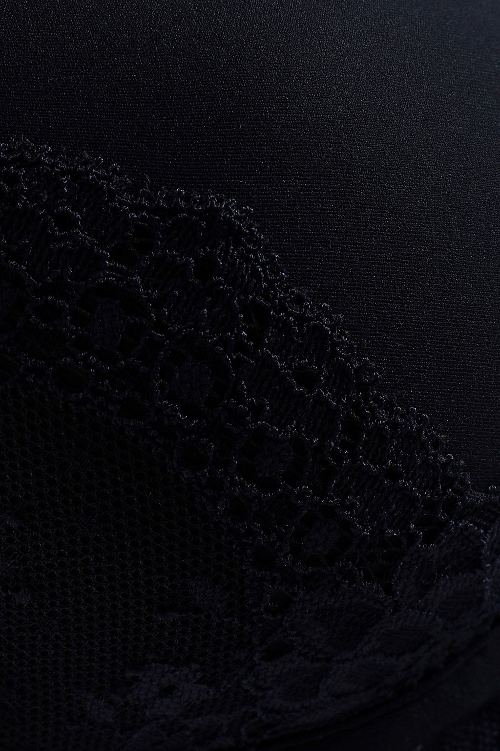 STELLA MCCARTNEY Lace and stretch-jersey underwired push-up bra