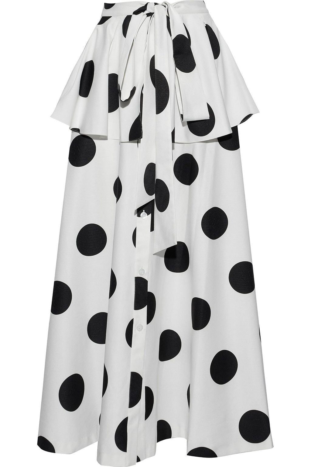 peplum maxi skirt