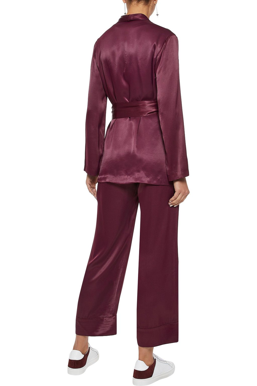 IRIS & INK Shannon satin-twill jacket