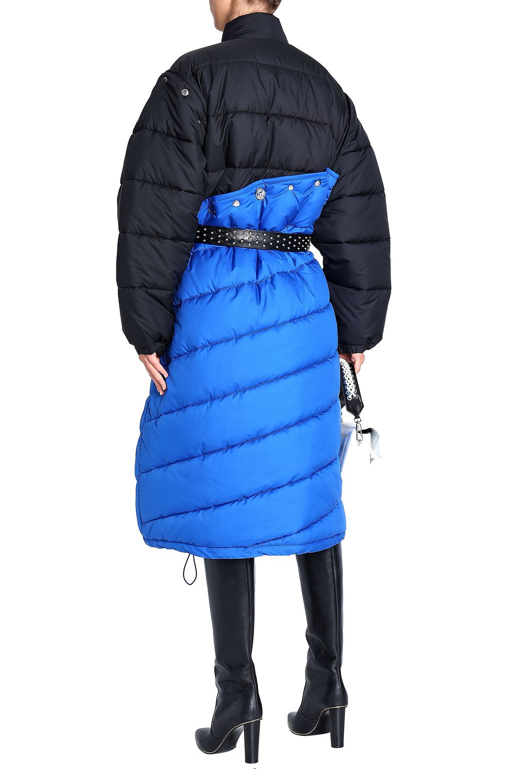 3.1 PHILLIP LIM Two-tone quilted shell down coat