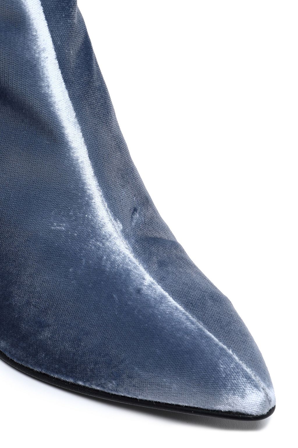 STUART WEITZMAN Bow-detailed velvet ankle boots