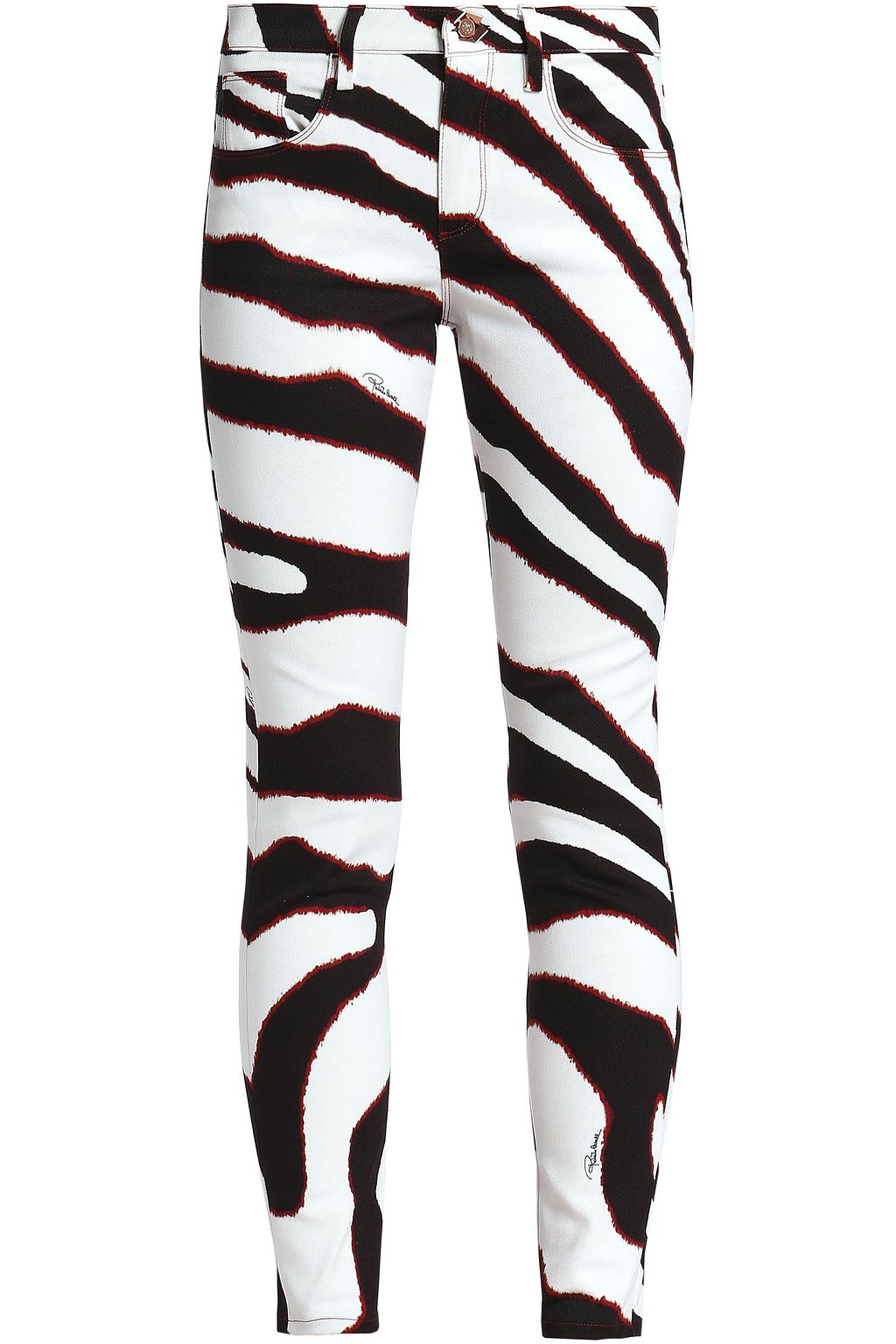 zebra print skinny jeans