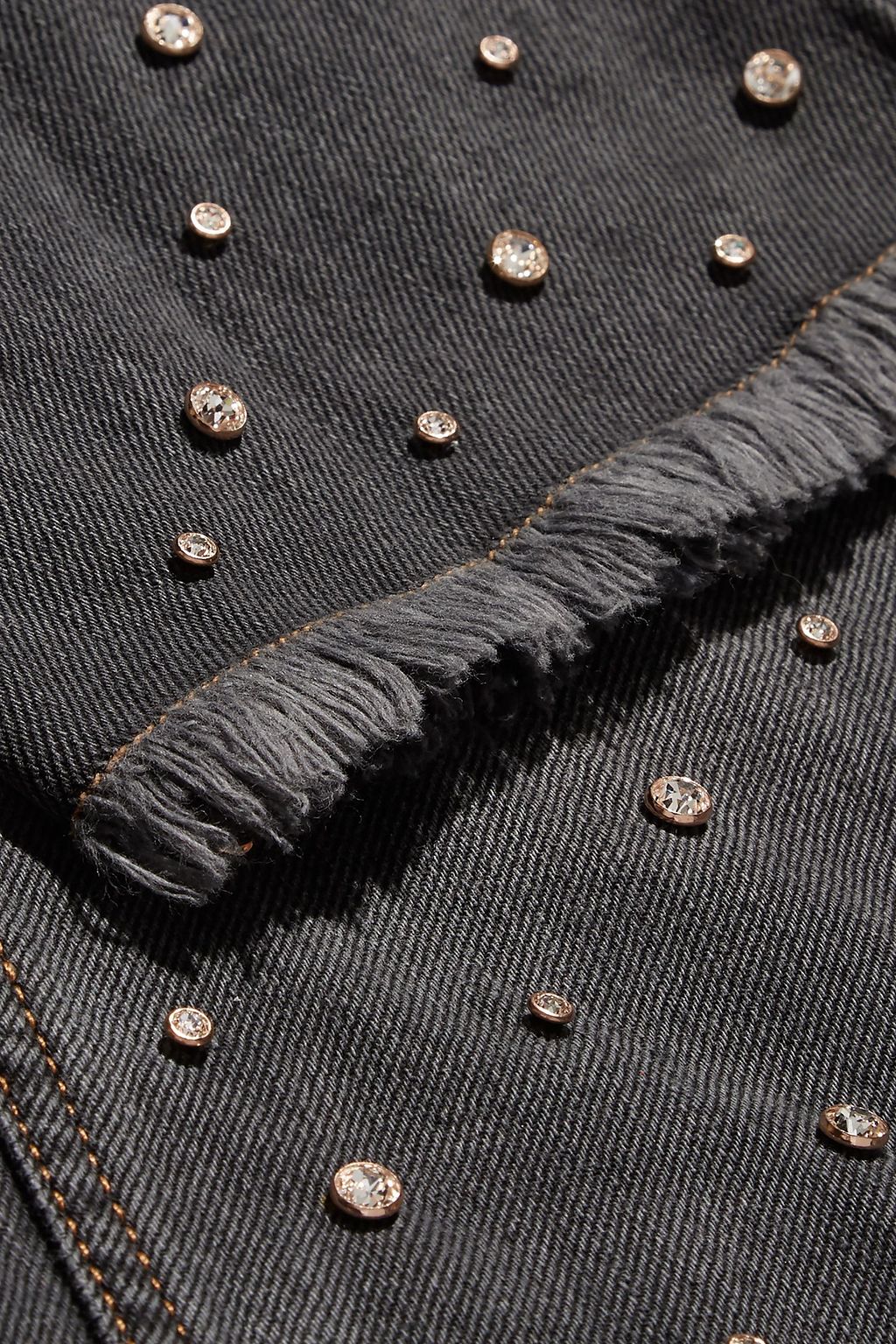 ISABEL MARANT Ulano crystal-embellished mid-rise slim-leg jeans