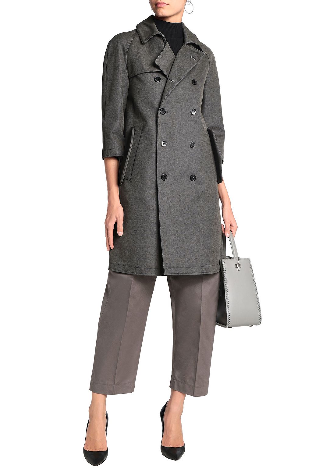 MARNI Double-breasted cotton-canvas trench coat