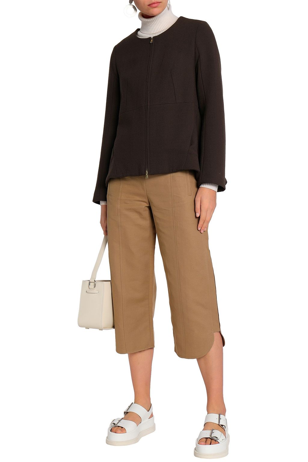MARNI Wool and cotton-blend jacket