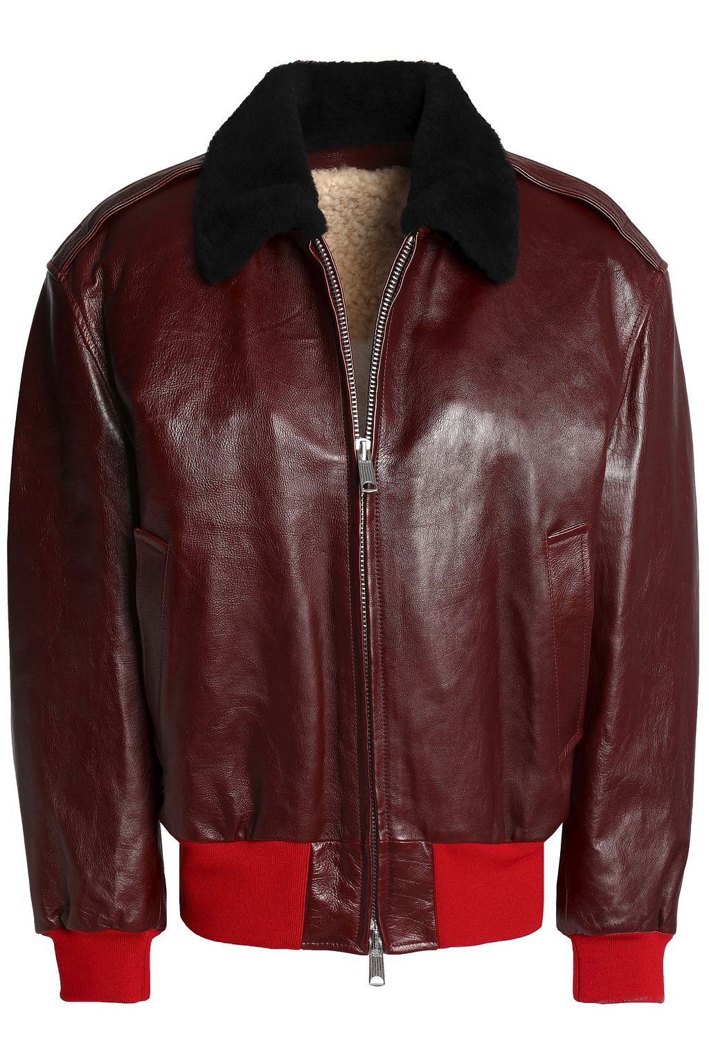 calvin klein 205w39nyc leather jacket