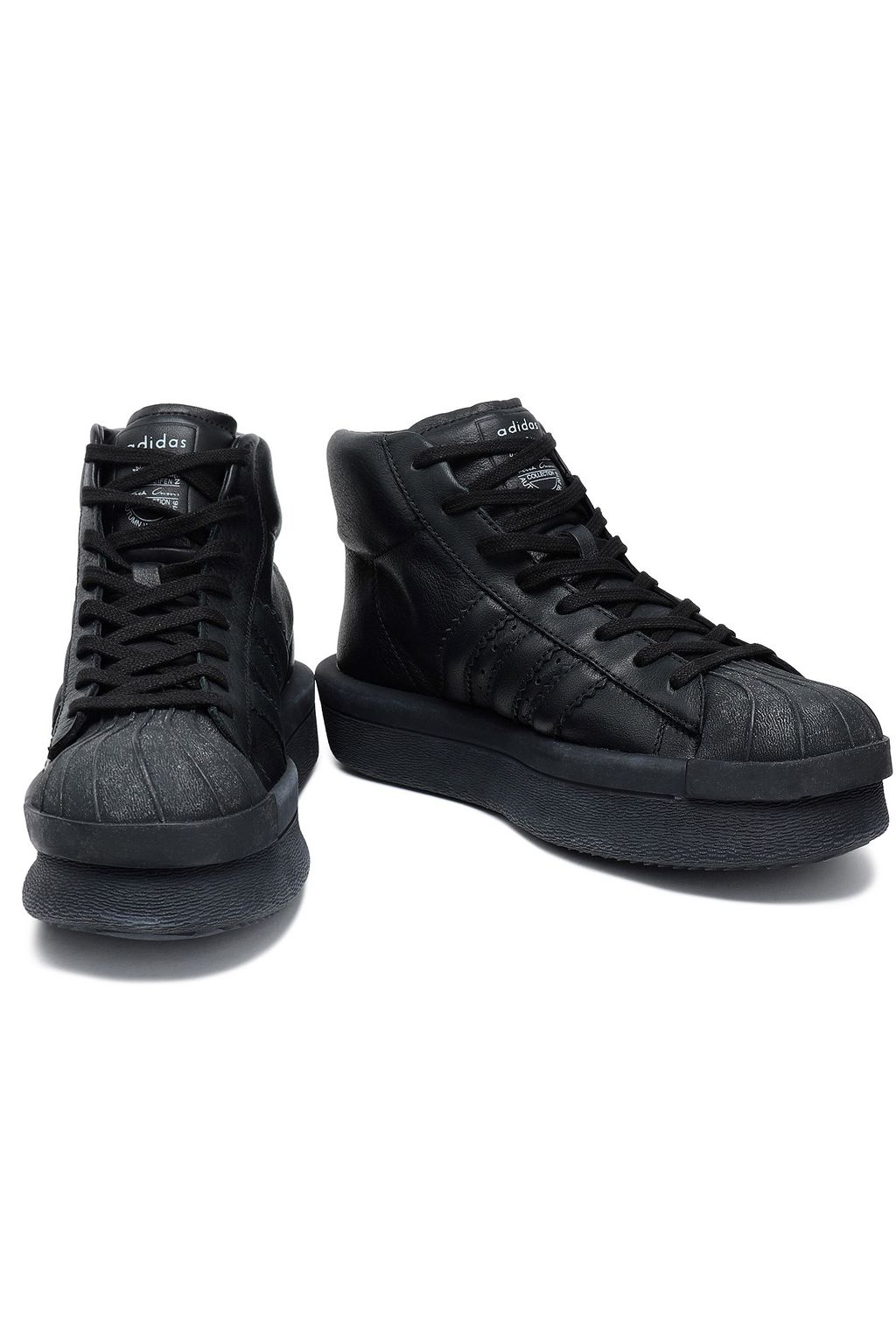 Black Mastodon Pro Leather High Top Sneakers Sale Up To 70 Off The Outnet Rick Owens X Adidas The Outnet