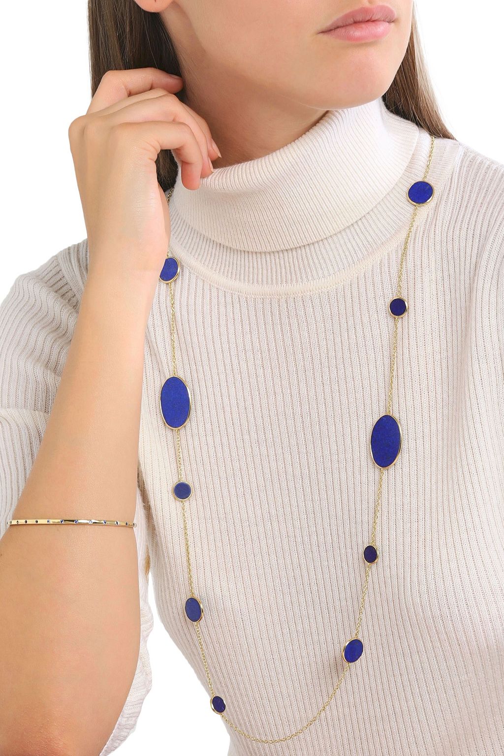 IPPOLITA 18-karat gold lapis lazuli necklace