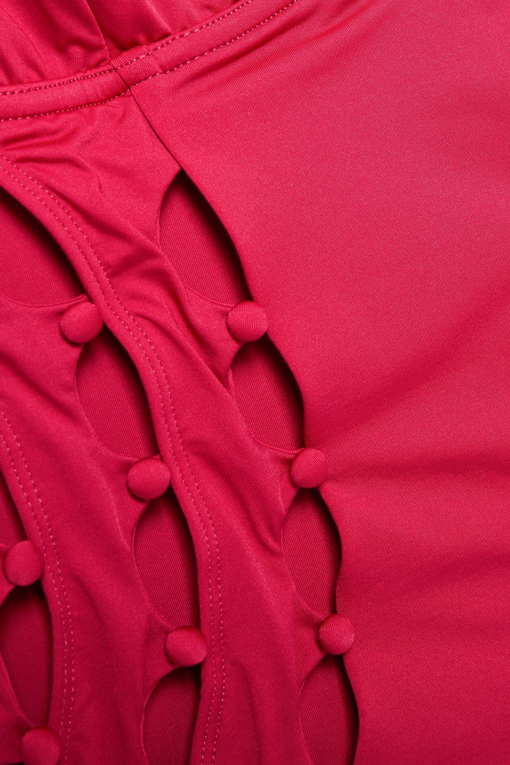 ZIMMERMANN Button-embellished cutout swimsuit