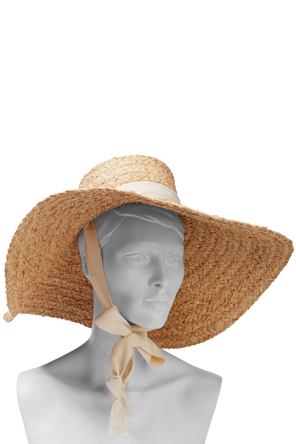 ZIMMERMANN + Hatmaker grosgrain-trimmed straw sunhat