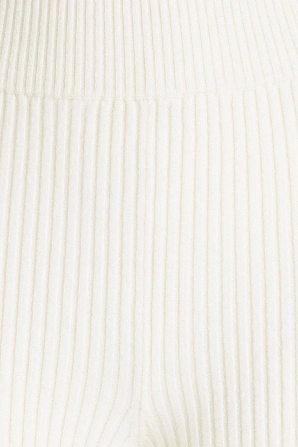 CHLOÉ Ribbed wool-blend flared pants