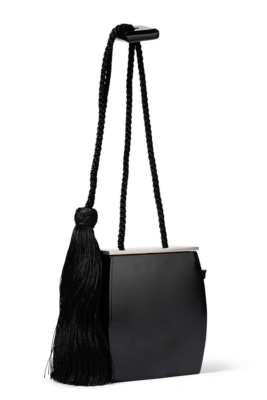 THE ROW Tasseled resin box clutch